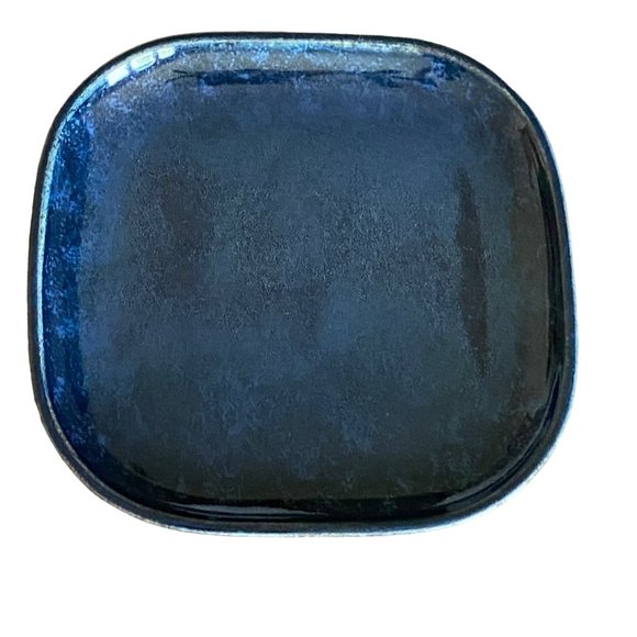 Oneida Studio Pottery Porcelain Plates Square Blue Moss Restaurantware 10" x 10" - Picture 3 of 9